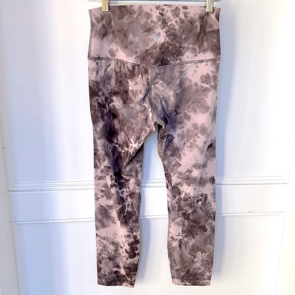 lululemon Align High-Rise Crop 23" Inseam Diamond Dye Mink Bery size 6 - Picture 4 of 8